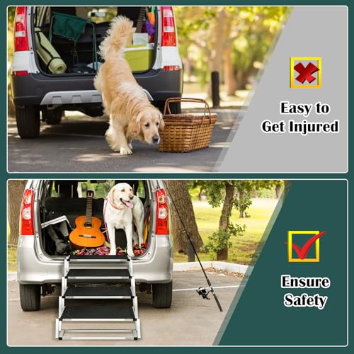 Amazon Pet Step For Car Dog Ramp For Car, Extra Wide Dog Car Stair