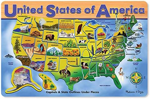 melissa and doug united states wooden puzzle