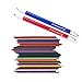 June Gold 72 Assorted Colored Mechanical Pencils, 2.0 mm Lead, Extra Bold & 90 mm Tall, 36 Unique Colors, Built in Sharpeners, Convenient Folding Carrying Case