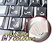 Arabic Keyboard Stickers with White Lettering ON Transparent Background