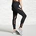Gillberry High Waist Fitness Yoga Sport Pants Printed Stretch Point Leggings FBA (S, Black E)
