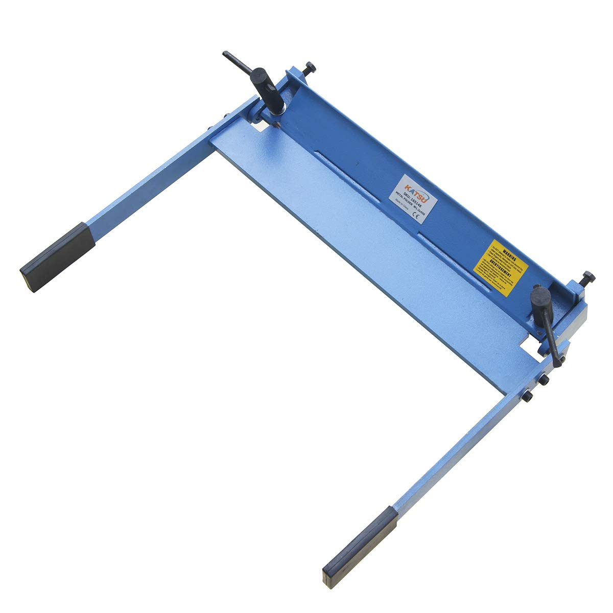 KATSU Manual Sheet Metal Bending Folding Machine Bender 450mm Metalworking Workshop Hand Brake Folder, Suitable for 1.2mm Thickness Steel Sheet, 0-90° Bending Angle