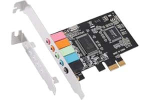 PCIe Sound Card 5.1, PCI Surround Card 3D Stereo Audio with High Sound Performance PC Sound Card CMI8738 Chip