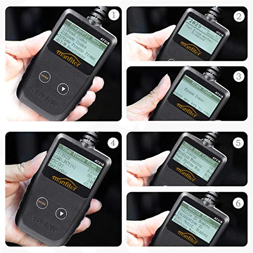 Manfiter [2018 Upgraded OBD2 Scanner Auto Car OBDii 2 Code Reader CAN Diagnostic Scan Handheld Tool Check Engine Light Trouble Codes Vehicle
