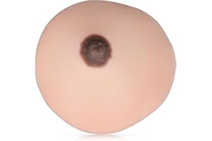 SimCoach Lactation Breast Model, Artificial Breast for Breastfeeding, Silicone Breast Model for Education, Lactating Teaching Tool, Nursing Training, White