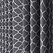 Utopia Bedding Grommet Printed Blackout Curtain, Thermal Insulated Curtains for Bedroom, W52 X L84 Inches, Patterned Grey