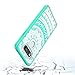 LG V20 Case, AnoKe LG V20 Clear Case,Scratch Resistant Glitter Mandala Flower Ultra-Thin Slim-Fit Women Girls Acrylic Hard Cover TPU Bumper Hybrid Protective Phone Case Cover for LG V20 TM CH Mint