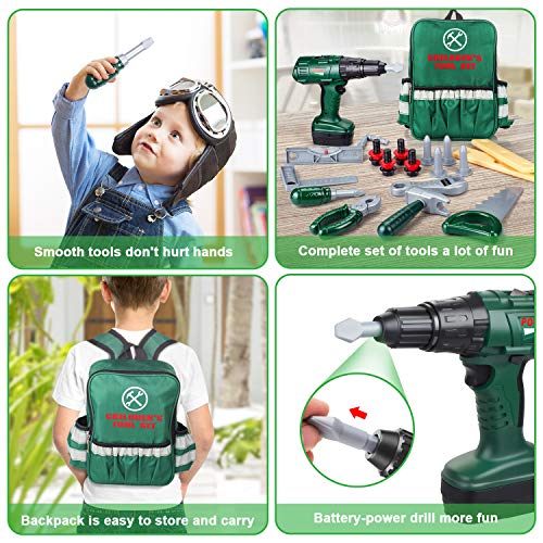 ORRENTE Kids Tool Set, Deluxe Power Toy Tool Set with Motion Function - Thumbnail 3