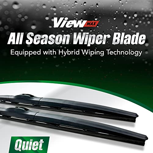 VIEW MAX Windshield Wiper Blades (QUIET) AllSeason Hybrid Blade, Automotive replacement
