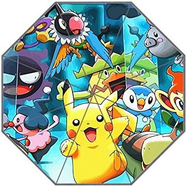 ScottShop Pokemon Pikachu Custom Generic Foldable Umbrella Sun Rain Anti-UV