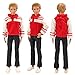 Barwa 3 Sets Doll Clothing Suit Fashion Casual Wear Clothes/outfits for Barbie's Boy Friend Ken Doll
