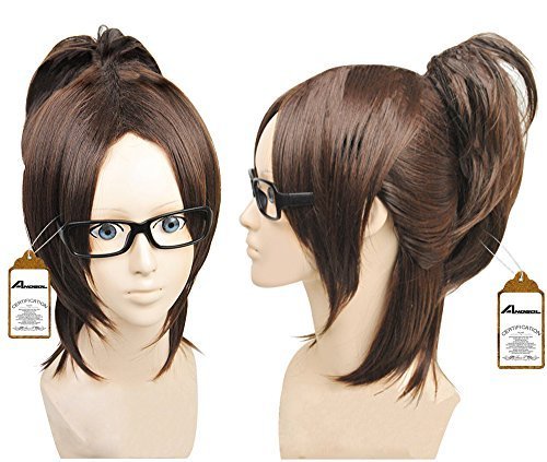2013 Wig Attack on Titan Shingeki No Kyojin Hanji Zoe Dark Brown Cosplay Wig by Anogol