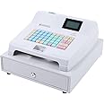 GDAE10 Electronic Cash Register with 48 Keys Keyboard & 12V Cash Drawer & Thermal Printer for Small Businesses,8 Digital LED Customer Display