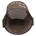 KINGSO 20 x 17 Inch Foldable Round Laundry Basket Hamper Storage Bag, Coffee