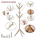 maxgoods Coat Rack Free Standing,Modern DIY Heavy Duty Entryway Wooden Clothing Rack Hat Corner Hall Umbrella Stand Tree for Bedroom Living Room Office,Easy Assamble (Size 1)