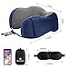 Blusmart Travel Pillow, Soft & Comfortable Memory Foam Neck Pillow for Head & Neck Support, Breathable & Washable Cover, Airplane Travel Kit with Eye Mask, Earplugs & Storage Bag
