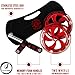 BIO Core Ab Roller - Fitness Wheel & Abdominal Carver to Workout, Exercise & Strengthen Your Abs & Core - Plus, Get A Free Pro Knee Mat to Supplement Your Training for A Limited Time - Red