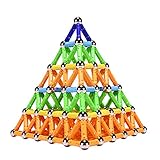 PlayMaty 306 Pieces Magnetic Building and Construction Blocks Toys Magnet Stick Build Toy for Kids Block Stacking Game Include