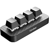 Vaydeer 4 Fully Programmable Keys with Floating Window and Macro Multifunctional Keypad, One-Handed Mechanical Keyboard Support NKRO, Hotkeys, One-Click Start, Compatible with iOS,Windows