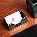 Dacasso Black Bonded Leather Business Card Holder