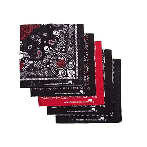 Elephant Brand Bandanas 100% Cotton Since 1898-5 Pack (Biker 3) - Thumbnail 2