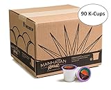 Manhattan Roast ‘Liberty Brew’ (House Blend / Medium Roast) Single-Serve Coffee Freshcup works in most Keurig K-Cup Brewers, 90 Count Box