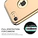 RANVOO iPhone 7 Case, Slim Fit Thin Hard Stylish Cover 3 in 1 Detachable Case, Gold, [Clip-ON Series]