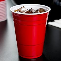 Red Cups - Party Cups - Disposable Plastic Cups [16