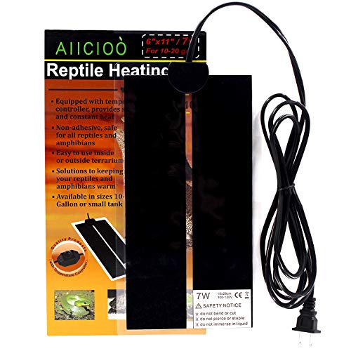 Aiicioo Reptile Heating Pad - 7W Terrarium Heating Pad Warmer Electric Heating pad for Reptile