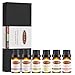 Oak Leaf Aromatherapy Essential Oils Set of 6 100% Pure Lavender, Peppermint, Tea Tree, Lemongrass, Eucalyptus and Blend, 10mL/bottle