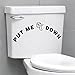 ShungHO Funny Gesture Hand PUT ME DOWN Decal Bathroom Toilet Seat Vinyl Sticker