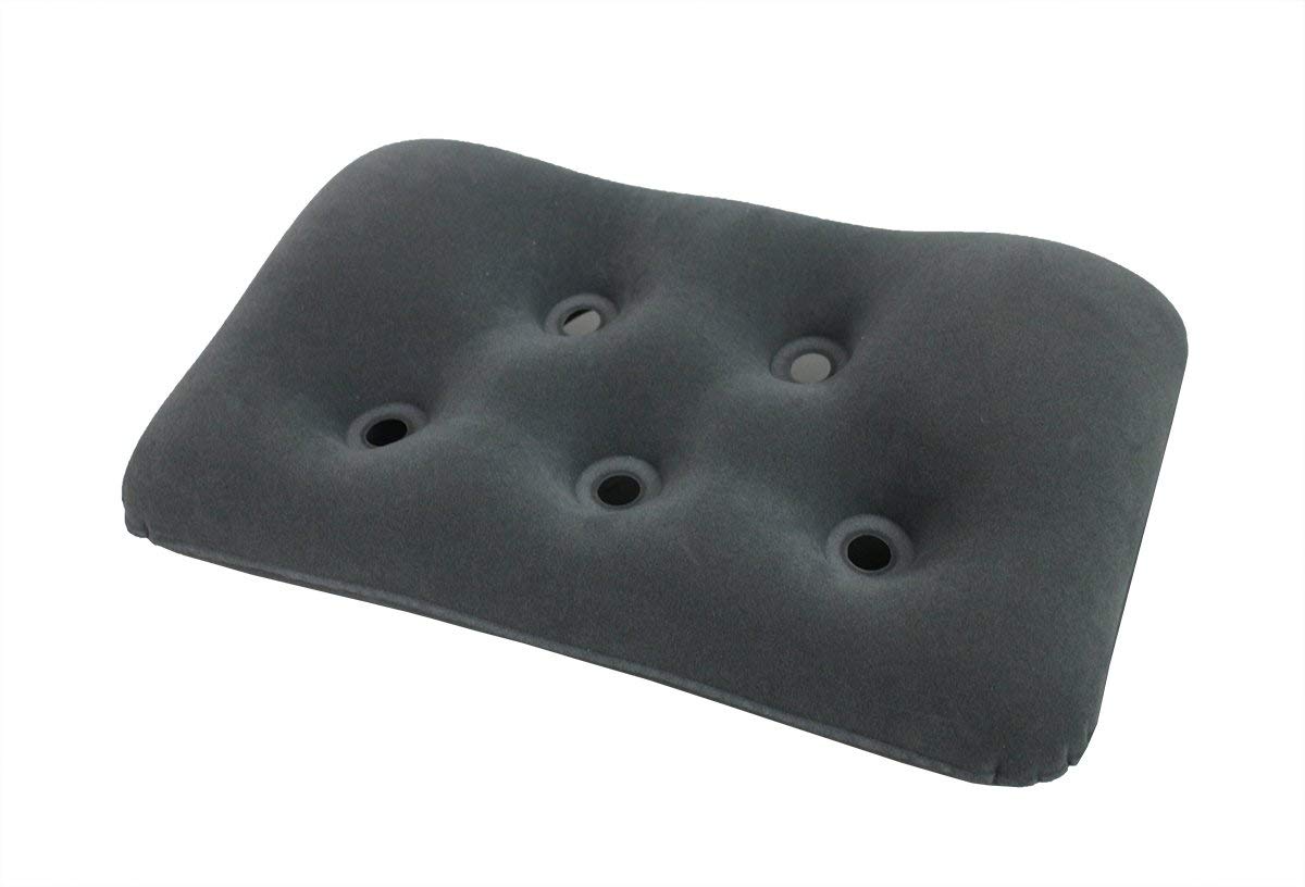 ObboMed SV-3110 Folding Inflatable Portable Travel Lightweight Back Lumbar Support Back Pain Relief Pillow Cushion for Office Working, Car Traveling, Camping and Long Trip, Size 13.5”(L) x 8.5”(W)