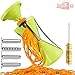 DEMKO Spiral Slicer Spiralizer Complete Bundle - 4-blade Vegetable Cutter - Zucchini Pasta Noodle Spaghetti Maker with Free Cleaning Brush Included - Perfect Veggie Spaghetti / Pasta Maker
