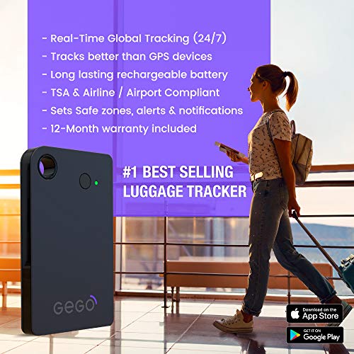 GEGO Luggage Tracker Worldwide Real Time Tracking Device Travel