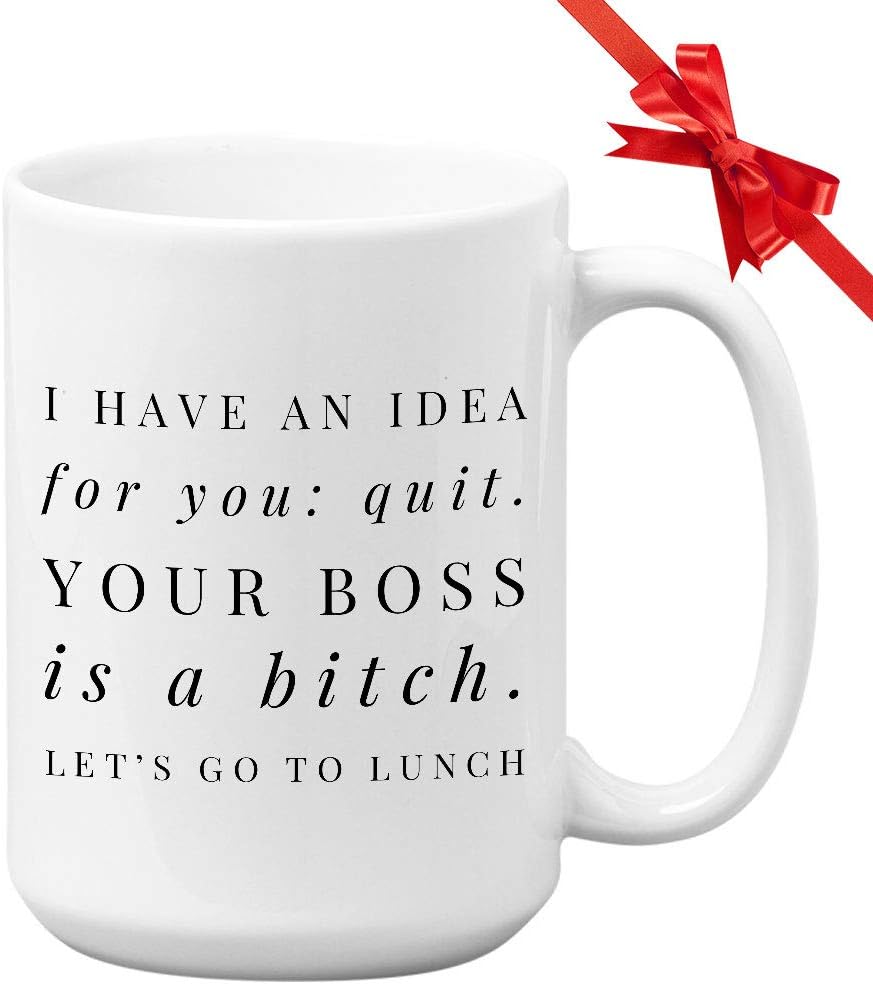 TV Series Coffee Mug - I Have An Idea For You: Quit Your - American Animated Sitcom Series Satirical Family Life Fictional Parodies Culture Society Fan