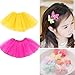 BGFKS 5 Pack Tutu Skirt for Girls 3 Layers Ballet Dressing Up Kid Tutu Skirt