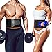 Waist Trimmer, Fullmosa Waist Trainer Ab Belt & Weight Loss & Slimming Fitness Belt,Lower Back/Lumbar/Abdominal Muscle Support, Stomach Fat Burner, Sauna Effect for Men and Women -B-S