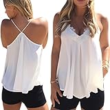 Perman Women's Summer Chiffon Vest Sleeveless Shirt Casual Blouse Tank Tops