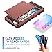 iPhone 7 Case, Vofolen Upgraded iPhone 7 Wallet Case Card Holder Slot Pocket Dual Layer Hybrid Cover Shockproof Anti-scratch Protective Hard Shell Tough Bumper Armor for iPhone 7 iPhone 8 (Matte Red)