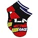 Disney Cars 3 Boys 6 pack Socks 4-6 / Shoe: 7-10, Grey/Multi Quarter
