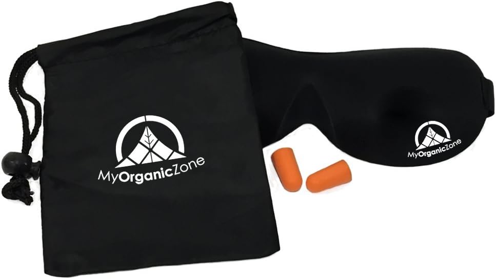 My-Organic-Zone Sleeping-Mask with Carrying-Pouch, Eye-Mask-for-Sleeping, Lightweight Night-Mask