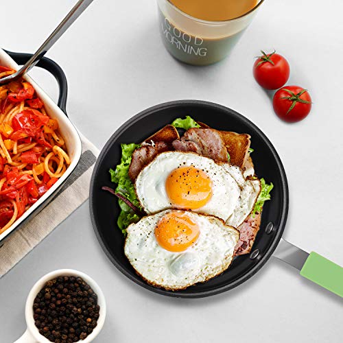 Nonstick Small Egg Frying Pan 6.5 Inches Chef Pan Mini Size Dishwasher-Safe and PFOA-Free