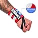Wrist Straps - Weight Lifting Straps Powerlifters, Bodybuilders, Gym - American Flag Wrist Wraps - Premium Wrist Wraps Boxing - Recommended Wrist Straps Men & Women (American Flag, 18 Inches)
