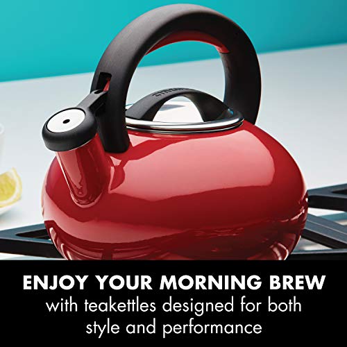 Circulon Sunrise Whistling Kettle/Stovetop Teakettle/Tea Pot, 1.5 Quart