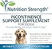 Nutrition Strength Dog Incontinence Support, Organic Support for Bladder Control, Bladder Health and for Dogs Leaking Urine, with Marshmallow, Astragalus & Licorice, 120 Chewable Tablets