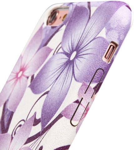 iPhone 6s, iPhone 6 Case with [FREE 9H Tempered Glass Protector] Full Body Protection [2-in-1] Package by MyTurtle® Shockproof Protective Shell Cover (Hibiscus Flower Mod Leather)