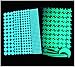 Captank Glow Dots Star Moon luminous Wall Decal Sticker Glowing in the Dark Kids Room Wall Sticker 475 pcs Glow Green Light 10-12 hours Self Ahesive Dots