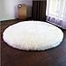 Bokeley Soft Artificial Sheepskin Rug Chair Cover Artificial Wool Warm Hairy Carpet Seat (White, 30cm)