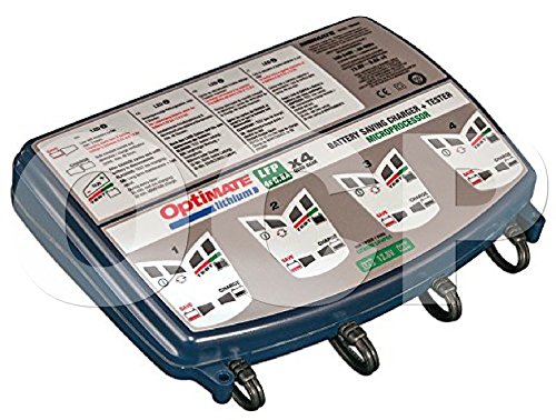 OptiMATE Lithium 4-bank x 4s 0.8A, TM-485, 4-bank x 8-step 12.8/13.2V 0.8A Battery saving charger-tester-maintainer