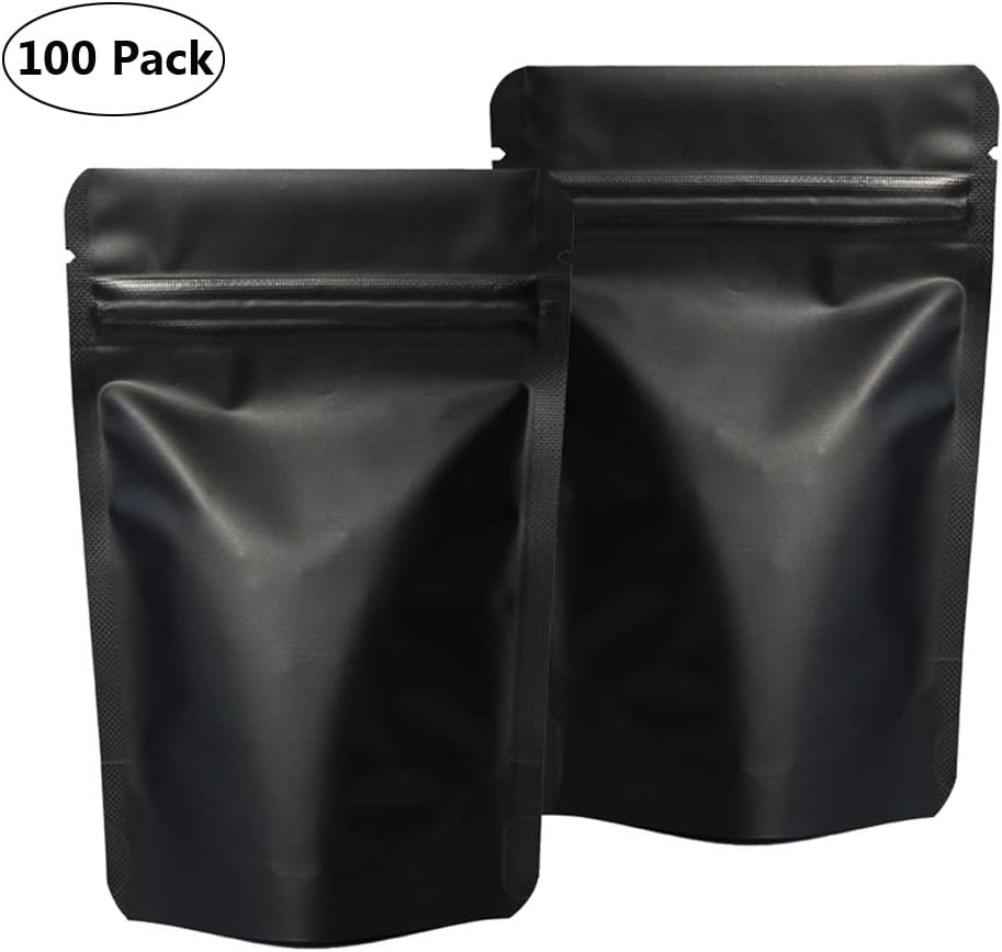 100 Pieces Smell Proof Bags 4x6 Inches Odorless Mylar